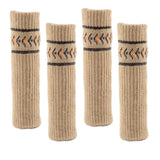 Max Furniture Feet Caps Covers/Knitted Chair Leg Socks 3x11cm Khaki _2 - Aladdin Shoppers