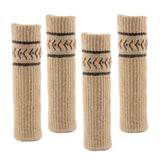 Max Furniture Feet Caps Covers/Knitted Chair Leg Socks 3x11cm Khaki _2 - Aladdin Shoppers