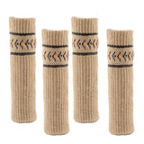 Max Furniture Feet Caps Covers/Knitted Chair Leg Socks 3x11cm Khaki _2 - Aladdin Shoppers