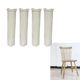 Max Furniture Feet Caps Covers/Knitted Chair Leg Socks 3x11cm White - Aladdin Shoppers