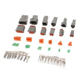 Max Genuine Deutsch DT Series Grey Connector Kits 2 3 4 6 8 12 Pin Pins - Aladdin Shoppers
