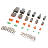 Max Genuine Deutsch DT Series Grey Connector Kits 2 3 4 6 8 12 Pin Pins - Aladdin Shoppers