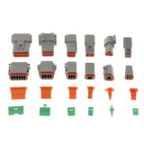 Max Genuine Deutsch DT Series Grey Connector Kits 2 3 4 6 8 12 Pin Pins - Aladdin Shoppers