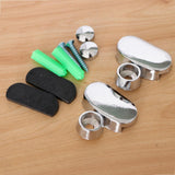 Max Glass Shelf Support Clamp Shelves Brackets Clip Polished Chrome 2Pcs 3-5mm - Aladdin Shoppers