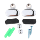 Max Glass Shelf Support Clamp Shelves Brackets Clip Polished Chrome 2Pcs 3-5mm - Aladdin Shoppers