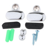 Max Glass Shelf Support Clamp Shelves Brackets Clip Polished Chrome 2Pcs 3-5mm - Aladdin Shoppers