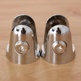 Max Glass Shelf Support Clamp Shelves Brackets Clip Polished Chrome 2Pcs 8-10mm - Aladdin Shoppers