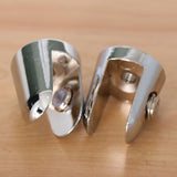 Max Glass Shelf Support Clamp Shelves Brackets Clip Polished Chrome 2Pcs 8-10mm - Aladdin Shoppers
