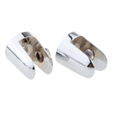 Max Glass Shelf Support Clamp Shelves Brackets Clip Polished Chrome 2Pcs 8-10mm - Aladdin Shoppers