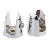 Max Glass Shelf Support Clamp Shelves Brackets Clip Polished Chrome 2Pcs 8-10mm - Aladdin Shoppers