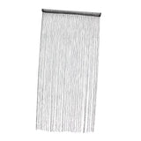 Max Glitter String Curtain Hanging Room Divider Voile Net Curtains Black - Aladdin Shoppers