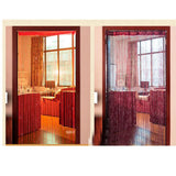 Max Glitter String Curtain Hanging Room Divider Voile Net Curtains Black - Aladdin Shoppers