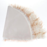 Max Half Round Artificial Wool Sheepskin Floor Mat Fluffy Floor Mat White Yellow - Aladdin Shoppers