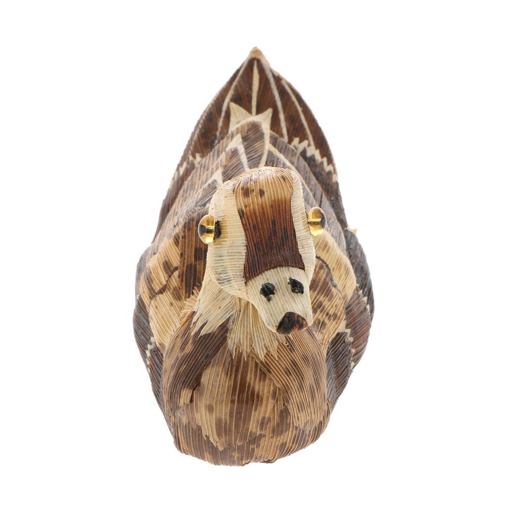 Max Handmade Bamboo Crafts Decorative Duck Owls Animal Figurine Ornament Duck S - Aladdin Shoppers