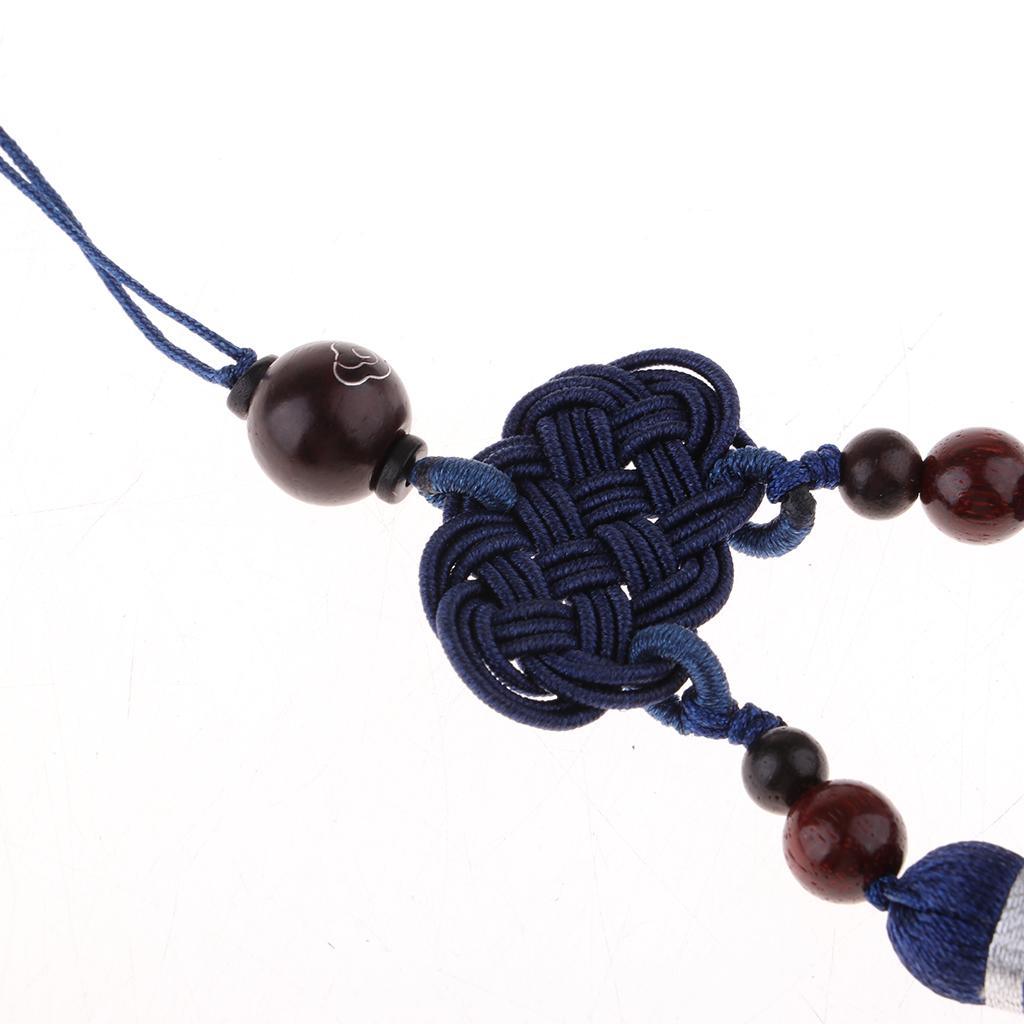 Max Handmade Chinese Knot Tassel Decor Pendant Key Chains Bag Accessories Blue - Aladdin Shoppers