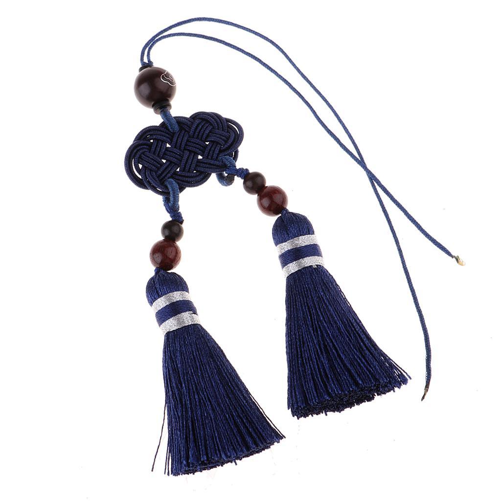 Max Handmade Chinese Knot Tassel Decor Pendant Key Chains Bag Accessories Blue - Aladdin Shoppers