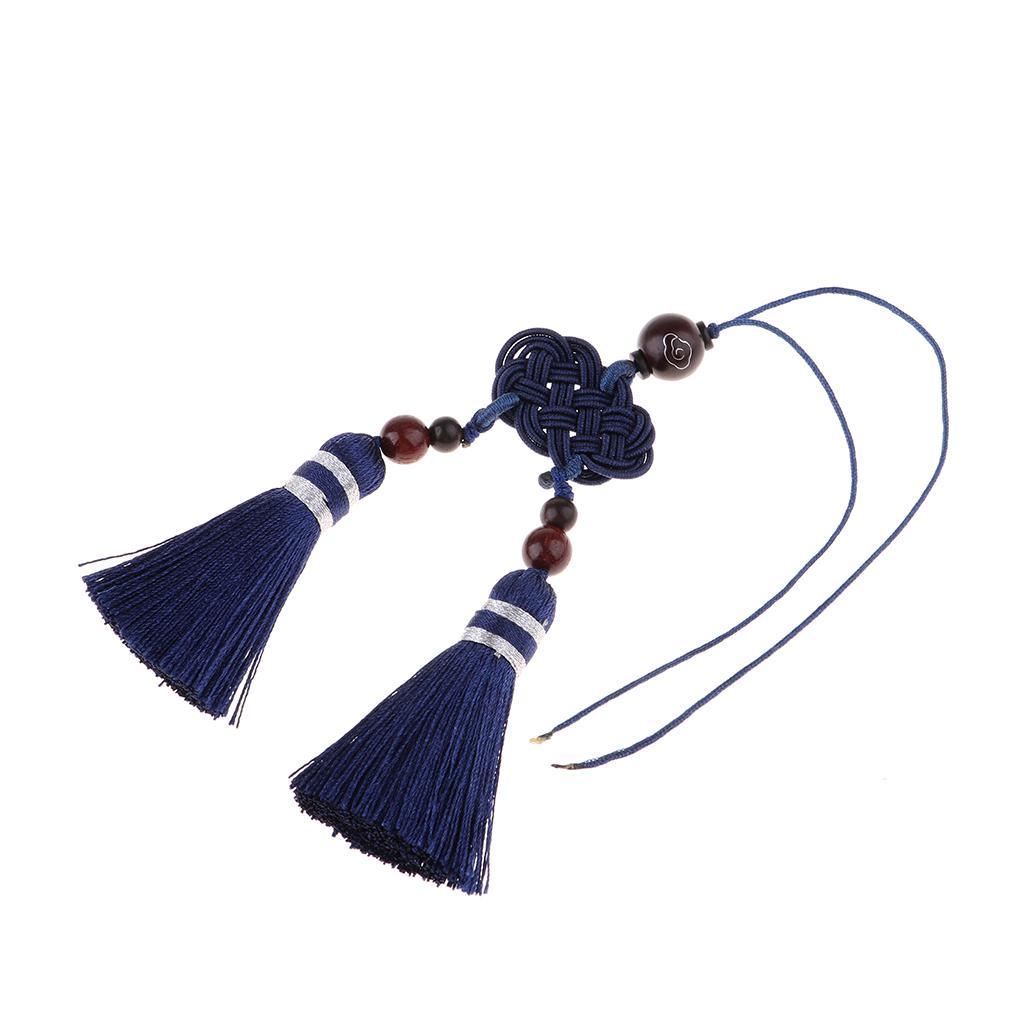 Max Handmade Chinese Knot Tassel Decor Pendant Key Chains Bag Accessories Blue - Aladdin Shoppers