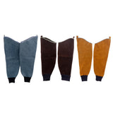 Max Heavy Duty Cowhide Leather Welding Protective Split Sleeves For Arms Blue - Aladdin Shoppers