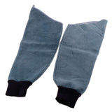 Max Heavy Duty Cowhide Leather Welding Protective Split Sleeves For Arms Blue - Aladdin Shoppers