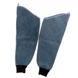 Max Heavy Duty Cowhide Leather Welding Protective Split Sleeves For Arms Blue - Aladdin Shoppers