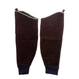 Max Heavy Duty Cowhide Leather Welding Protective Split Sleeves For Arms Brown - Aladdin Shoppers
