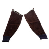 Max Heavy Duty Cowhide Leather Welding Protective Split Sleeves For Arms Brown - Aladdin Shoppers