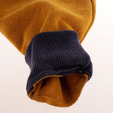 Max Heavy Duty Cowhide Leather Welding Protective Split Sleeves For Arms Yellow - Aladdin Shoppers