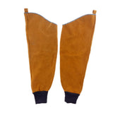Max Heavy Duty Cowhide Leather Welding Protective Split Sleeves For Arms Yellow - Aladdin Shoppers