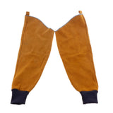 Max Heavy Duty Cowhide Leather Welding Protective Split Sleeves For Arms Yellow - Aladdin Shoppers