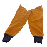 Max Heavy Duty Cowhide Leather Welding Protective Split Sleeves For Arms Yellow - Aladdin Shoppers