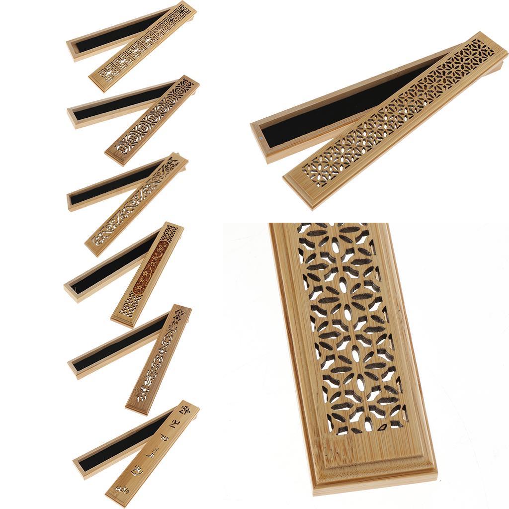 Max Hollow Bamboo Incense Stick Burner Wooden Censer for Home Decor Style-1 - Aladdin Shoppers