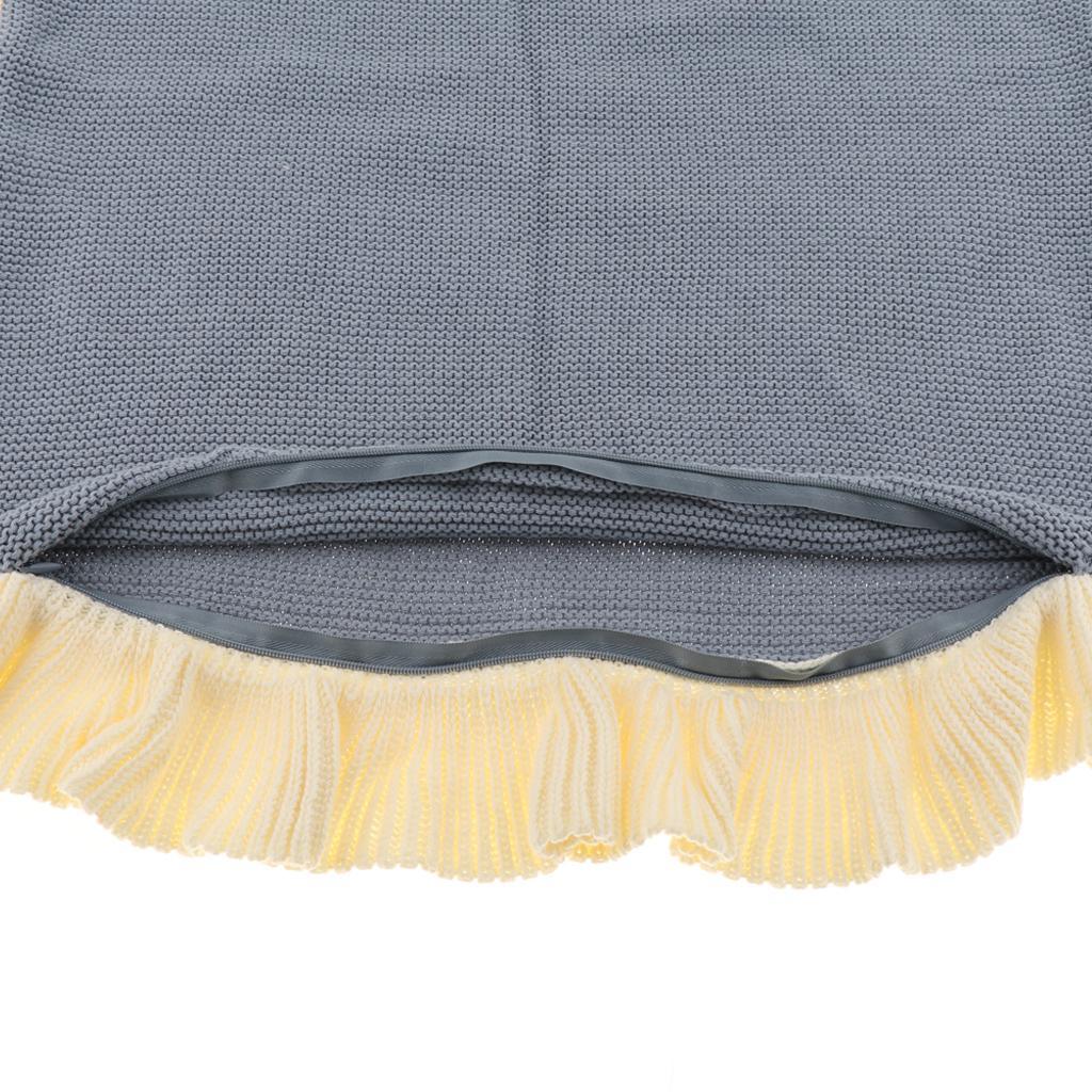 Max Home Decoration Pillow Case Soft Comfortable Cushion Cover for Sofa Couch Blue-gray - Aladdin Shoppers
