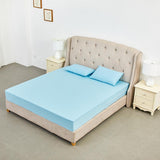 Max Hypoallergenic Zipped Mattress Protector Cover Blue - 200x200cm - Aladdin Shoppers