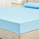 Max Hypoallergenic Zipped Mattress Protector Cover Blue - 200x220cm - Aladdin Shoppers