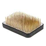 Max Ikebana Kenzan Flower Frog with Sturdy Rubber Base #1 2.5 Inch Brass - Aladdin Shoppers