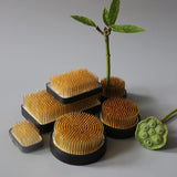 Max Ikebana Kenzan Flower Frog with Sturdy Rubber Base #1 2.5 Inch Brass - Aladdin Shoppers