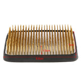 Max Ikebana Kenzan Flower Frog with Sturdy Rubber Base #3 3.8 Inch Brass - Aladdin Shoppers