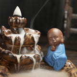 Max Incense Burner Backflow Mountain Lotus Buddha Lotus Meditation - Aladdin Shoppers