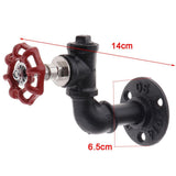 Max Industrial Iron Pipe Wall Mounted Coat Robe Hook Heavy Duty Hanger Hook C - Aladdin Shoppers