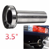 Max Insert Removable Stainless Steel Round Exhaust Tip Silencer Muffler 3.5 inch - Aladdin Shoppers