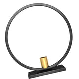 Max Iron Geometric Candlestick Decorative Candle Holders Centerpiece Black Gold-L - Aladdin Shoppers