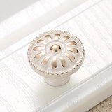 Max Ivory White Zinc Alloy Door Handle Cabinet Cupboard Dresser Knob Handle 25mm - Aladdin Shoppers