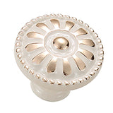 Max Ivory White Zinc Alloy Door Handle Cabinet Cupboard Dresser Knob Handle 31mm - Aladdin Shoppers