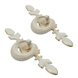 Max Ivory White Zinc Alloy Kitchen Door Knob Cabinet Ring Pulls 118x49x22mm - Aladdin Shoppers