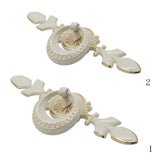 Max Ivory White Zinc Alloy Kitchen Door Knob Cabinet Ring Pulls 118x49x22mm - Aladdin Shoppers