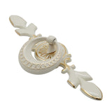 Max Ivory White Zinc Alloy Kitchen Door Knob Cabinet Ring Pulls 118x49x22mm - Aladdin Shoppers