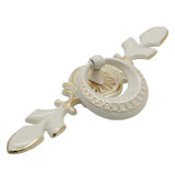 Max Ivory White Zinc Alloy Kitchen Door Knob Cabinet Ring Pulls 118x49x22mm - Aladdin Shoppers