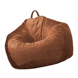 Max Kids Stuffed Animals Storage Suede Bean Bag Cover 90x11cm Brown_2 - Aladdin Shoppers
