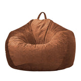 Max Kids Stuffed Animals Storage Suede Bean Bag Cover 90x11cm Brown_2 - Aladdin Shoppers