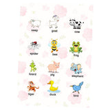 Max Kids Toddlers earning Poster Preschool Educational Wall Posters Animal - Aladdin Shoppers